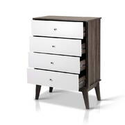 Artiss 4 Chest of Drawers Storage Cabinet - White