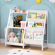  3-Tier Kids Bookshelf Bookcase Children Toy Storage Organizer Rack Display Shelf