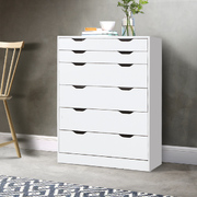 6 Chest of Drawers - MYLA White