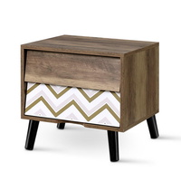 Artiss Bedside Tables 2 Drawers Table Storage Nightstand Cabinet Lamp Side Wood