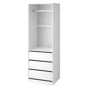 Wardrobe Clothes Closet Storage Organizer White - Stylish Storage Solution for Clothes
