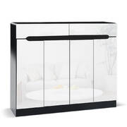 High Gloss Shoe Cabinet Storage Organisers Rack Box Shelf Cupboard Drawer