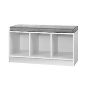 Contemporary design Shoes Organiser Storage Rack Shelf White Box Seat