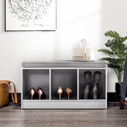 Contemporary design Shoes Organiser Storage Rack Shelf White Box Seat