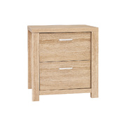 Bedside Table 2 Drawers - MAXI Pine