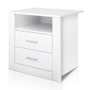  Bedside Tables Drawers Storage Cabinet Drawers Side Table White