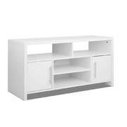 Entertainment Unit with Cabinets - White