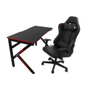 Gaming Chair Office Chair K shaped Desk Black Chair