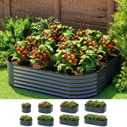 Modular Steel Garden Bed: 9-in-1 Flower Planter Marvel