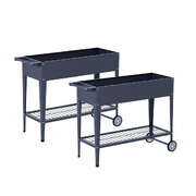 2x Elevated Raised Garden Beds 100x40x80cm Planter Boxes for Herbs