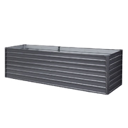 Garden Bed 320X80X77Cm Planter Box Raised Container Galvanised Herb