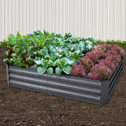 2X Garden Bed 150X90Cm Planter Box Raised Container Galvanised Herb