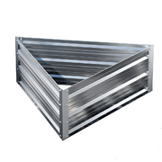 Garden Bed Galvanised Steel Raised Planter Vegetable 86X86X30Cm