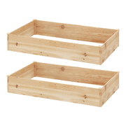 Garden Bed 150x90x30cm Wooden Planter Box Raised Container Growing