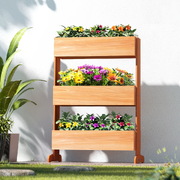 Garden Bed Raised Wooden Planter Box Vegetables 69X39X106Cm