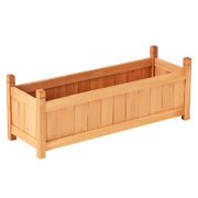 Garden Bed 90X30X33Cm Wooden Planter Box Raised Container Growing