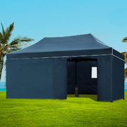 Gazebo Pop Up Marquee 3x6 Folding Tent Wedding Metal Gazebos Navy