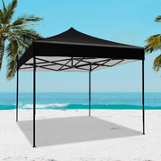 Gazebo Pop Up Marquee 3x3 Outdoor Tent Folding Wedding Gazebos Black