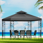 Elegant Iron Art Canopy: Gazebo 3x3m for Outdoor Celebrations