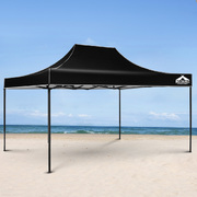 Instahut Gazebo Pop Up Marquee 3X4.5 Outdoor Wedding Gazebos Base Pod Kit Black