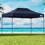 Gazebo Pop Up 3x4.5m Marquee Folding Outdoor Wedding Camping Tent Shade Canopy Navy