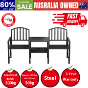 Outdoor Garden Loveseat - Black