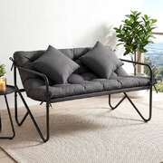 Outdoor Bench 2 Seater Metal 118.5x73.5x68.3cm