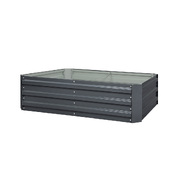 Elevate Your Gardening with Coated Steel Beds: 120x90x30cm Rectangular Veggies x2