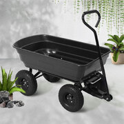 75L Garden Dump Cart - Black