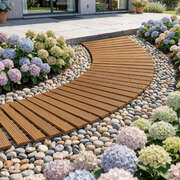 Roll-Out Wooden Garden Walkway Path 240cm | EXTG
