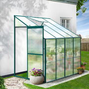 Greenhouse Aluminium Green House Garden Polycarbonate 2.52X1.27M