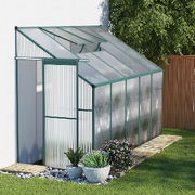 Greenhouse Aluminium Green House Garden Shed Polycarbonate 3X1.27M