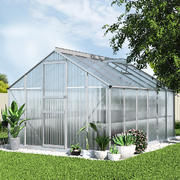 Greenhouse Aluminium Polycarbonate Green House Garden Shed 3X2.5M