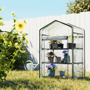 BlossomHaven: Compact Greenhouse Shed for Your Garden Delights