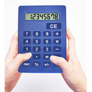 Jumbo Calculator Large Size Display Home Office Desktop Big Buttons Blue