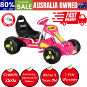 Kids Pedal Go Kart Ride On Toys Racing Car Plastic Tyre Pink