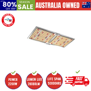 Max 2200W Grow Light LED Full Spectrum Indoor Plant All Stage Growth