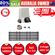 Automatic Sliding Gate Opener Kit Keypad 6M 1800Kg