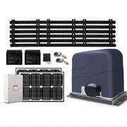LockMaster 40W Auto Solar Sliding Gate Opener Electric 1200kg 6M Remote Control