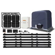 LockMaster Solar Powered Electric Sliding Gate Opener 1200kg 6M Remote Control