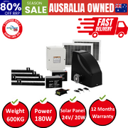 Automatic Sliding Gate Opener Kit 20W Solar Electric 4M 600Kg
