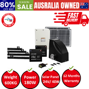 Automatic Sliding Gate Opener Kit 40W Full Solar Electric 4M 600Kg