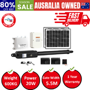 Single Swing Gate Opener 600Kg 20W Solar Panel