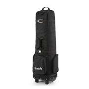 Golf Travel Bag Flight Cover Foldable Soft Case Wheels Black