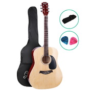 41 Inch Acoustic Guitar Wooden Body Steel String Dreadnought Wood