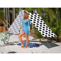Good Vibes Summer Beach Tent Black Spot 148 x 370cm