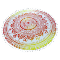 Mandala Towel with Terry Backing Sunset 180cm  