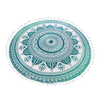 Mandala Towel with Terry Backing Treco180cm  