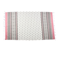 Turkish Towel Boho Bright 100 x 170cm Pink