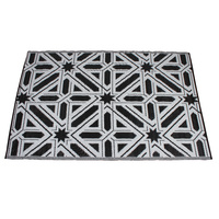 Rectangular Outdoor Reversible Mat Weatherproof Tile Design 120 x 180cm